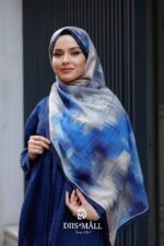 Firgun Desen Soft Şal - Lacivert Mavi - Görsel 5