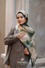 Firgun Desen Soft Şal - Yeşil Krem - Görsel 6