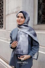 Firgun Desen Soft Şal - Siyah Gri