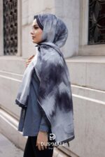 Firgun Desen Soft Şal - Siyah Gri - Görsel 5