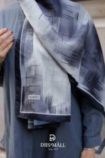 Firgun Desen Soft Şal - Siyah Gri - Görsel 6