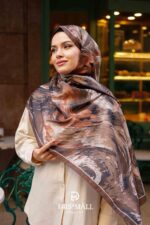 Authera Desen Soft Şal - Kiremit Kahve