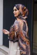 Authera Desen Soft Şal - Koyu Kahve - Görsel 6