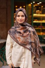 Authera Desen Soft Şal - Kiremit Kahve - Görsel 4