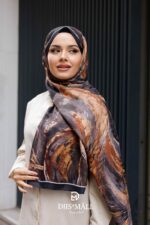 Authera Desen Soft Şal - Koyu Kahve - Görsel 2