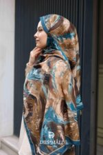 Authera Desen Soft Şal - Petrol Yeşili - Görsel 5