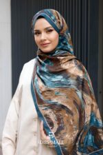 Authera Desen Soft Şal - Petrol Yeşili