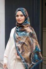 Authera Desen Soft Şal - Petrol Yeşili - Görsel 2