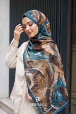 Authera Desen Soft Şal - Petrol Yeşili - Görsel 3