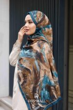 Authera Desen Soft Şal - Petrol Yeşili - Görsel 4