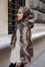 Authera Desen Soft Şal - Kum Yeşili - Görsel 5