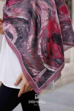 Authera Desen Soft Şal - Mürdüm Bordo - Görsel 6