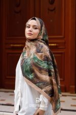 Authera Desen Soft Şal - Krem Yeşil - Görsel 3