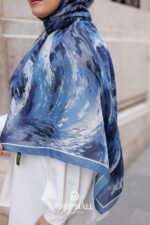 Authera Desen Soft Şal - Mavi - Görsel 5