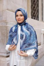 Authera Desen Soft Şal - Mavi