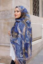 Authera Desen Soft Şal - Lacivert Toprak - Görsel 5