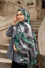 Authera Desen Soft Şal - Yeşil Gri