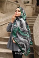 Authera Desen Soft Şal - Yeşil Gri - Görsel 4