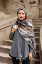 Authera Desen Soft Şal - Antrasit Kahve - Görsel 3