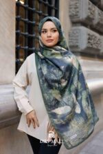 Estella Desen Soft Şal - Yeşil - Görsel 4