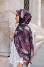 Estella Desen Soft Şal - Mürdüm - Görsel 5