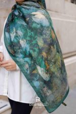 Estella Desen Soft Şal - Zümrüt Yeşili - Görsel 6