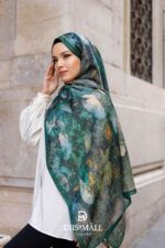 Estella Desen Soft Şal - Zümrüt Yeşili - Görsel 2