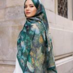 Estella Desen Soft Şal - Zümrüt Yeşili