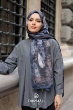 Estella Desen Soft Şal - Prusya Mavisi - Görsel 3