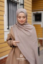 Zeytin Dalı Dubai Organic Şal - Toprak - Görsel 5