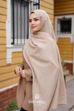 Zeytin Dalı Dubai Organic Şal - Kum Beji - Görsel 2
