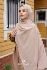 Zeytin Dalı Dubai Organic Şal - Kum Beji - Görsel 3