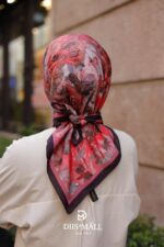 Pamila Viskon Eşarp - Bordo - Görsel 6