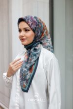 Pamila Viskon Eşarp - Gölgeli Turkuaz - Görsel 4