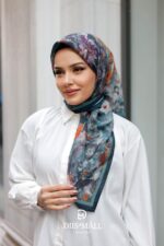 Pamila Viskon Eşarp - Gölgeli Turkuaz - Görsel 2