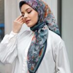 Pamila Viskon Eşarp - Gölgeli Turkuaz