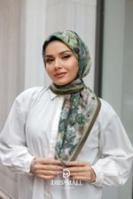 Pamila Viskon Eşarp - Haki - Görsel 5