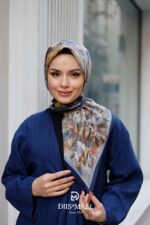 Pamila Viskon Eşarp - Lacivert Toprak - Görsel 2