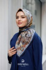 Pamila Viskon Eşarp - Lacivert Toprak - Görsel 4