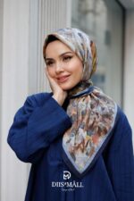 Pamila Viskon Eşarp - Lacivert Toprak