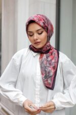 Pamila Viskon Eşarp - Gül Kurusu - Görsel 5