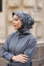 Pamila Viskon Eşarp - Siyah - Görsel 2