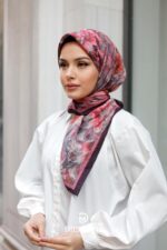 Pamila Viskon Eşarp - Gül Kurusu - Görsel 3