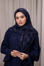 Mosaic Desen Soft Eşarp - Mavi - Görsel 3