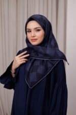 Mosaic Desen Soft Eşarp - Mavi - Görsel 4