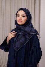 Mosaic Desen Soft Eşarp - Mavi