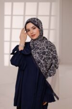 Nevra Desen Soft Şal - Krema - Görsel 5