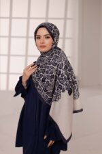 Nevra Desen Soft Şal - Krema - Görsel 7