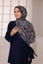 Nevra Desen Soft Şal - Krema - Görsel 8