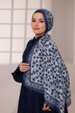 Alya Desen Soft Şal - Mavi - Görsel 2